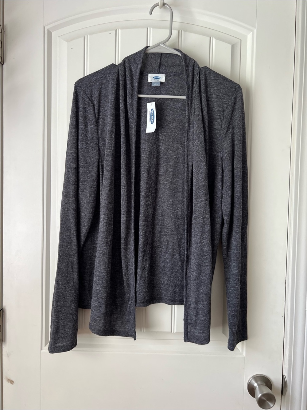 Old Navy Open-Front Cardigan Sweater Charcoal Gray